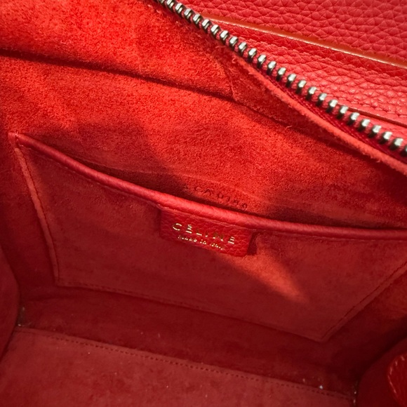 Celine Nano Luggage Tote — Pop Red - Picture 4 of 9